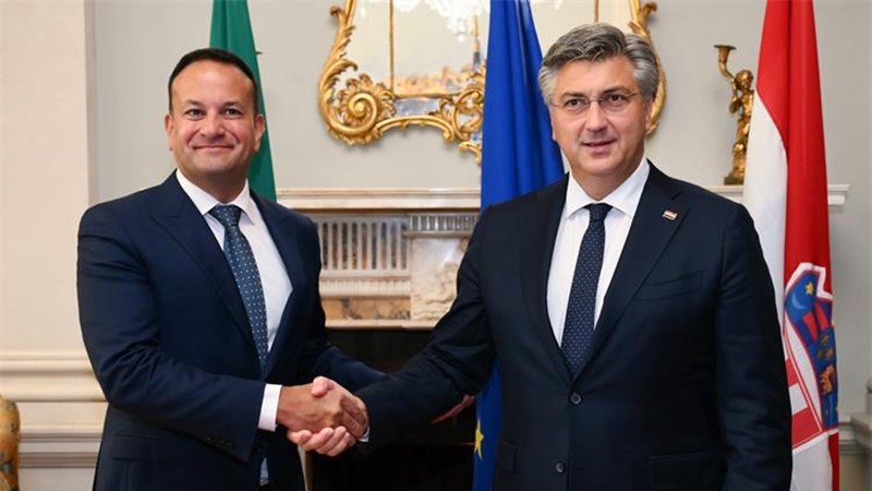 Plenković and Varadkar: Very good bilateral relations between Croatia and Ireland
